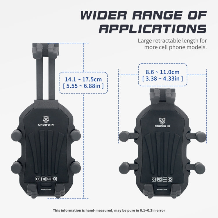 Outdoor Motorcycle Aluminum Alloy Shock-absorbing Mobile Phone Holder - Handlebar Model