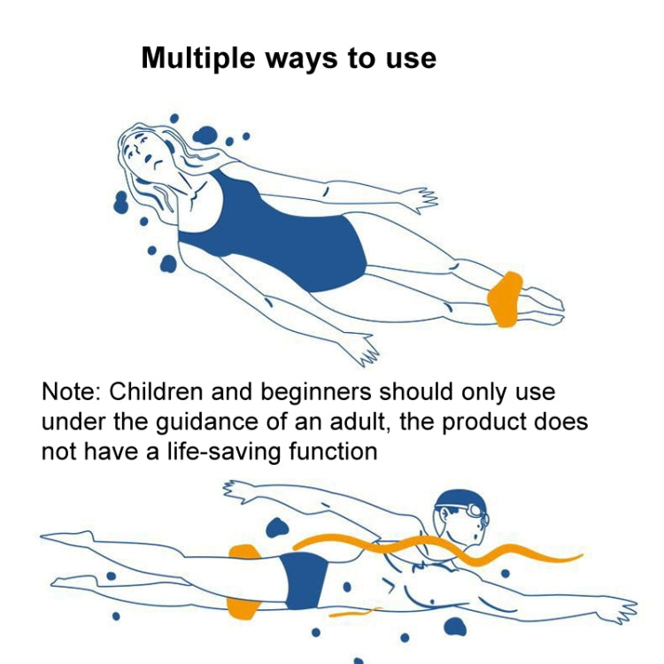 Swimming Training Clamping Legs Plate Legs Trainer Swimming Aid Plate, Color: Orange Children Below 55kg