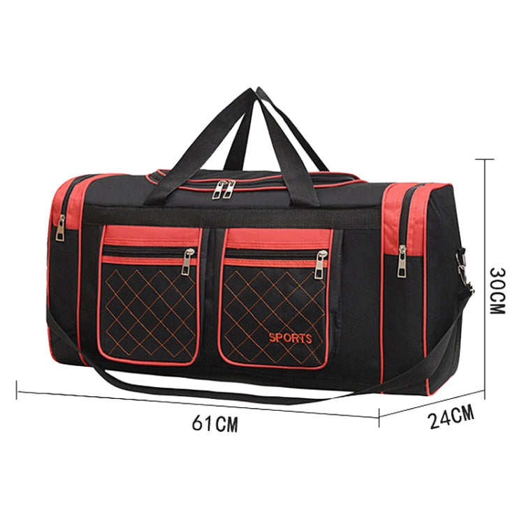 Simple Portable Shoulder Large Capacity Travel Bag Handheld Luggage Bag, Color: Medium Blue