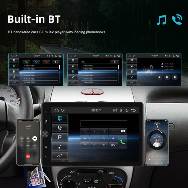 10.4 Inch MP5 Single Butt Vertical Screen Manual Rotation Android Navigation With Wireless Carplay Backup Camera - Standard