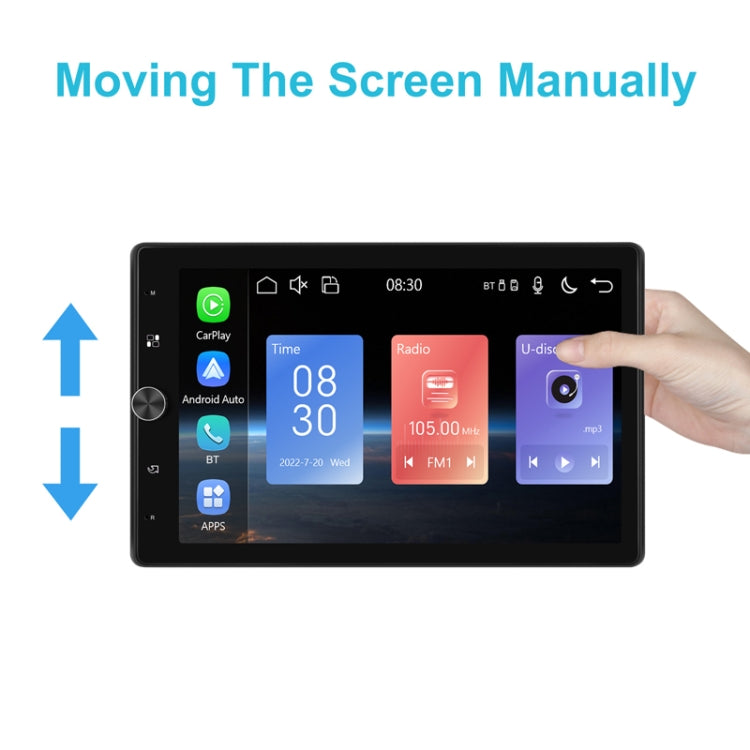 10.4 Inch MP5 Single Butt Vertical Screen Manual Rotation Android Navigation With Wireless Carplay Backup Camera - Standard