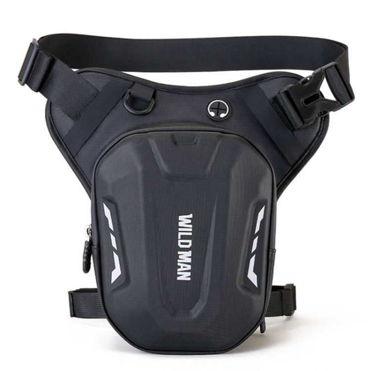 WILD MAN L1 3L Outdoor Motorcycle Riding Hard Shell Waist Bag Sports Cross-body Bag - Black