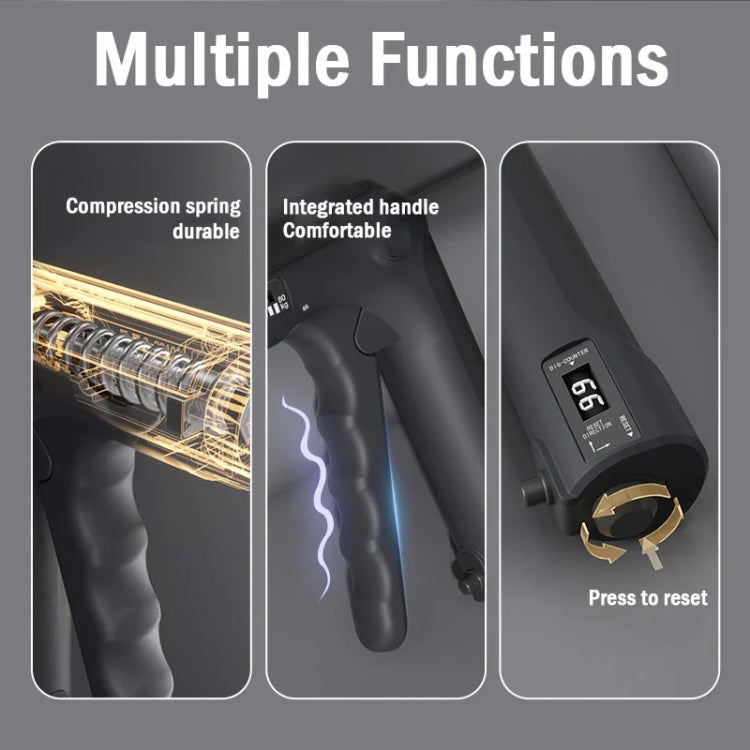 Multifunctional Grip Strength Finger Strength Trainer Fitness Stress Reduction Equipment, Color: Deep Gray Basic