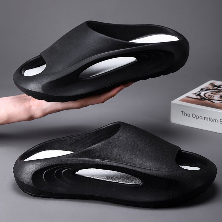 Men Summer Slippers Non-slip Soft Hollow Sports Sandals, Size: 42-43