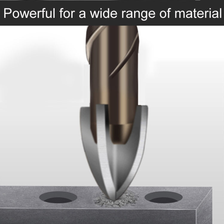 4mm Hexagonal Shank Spiral Flute Cross Alloy Drill Bits Glass Tile Four Edge Drivers
