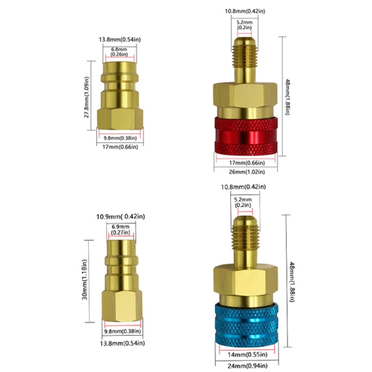Car Household Air Conditioning And Refrigeration Equipment Fluoridation High And Low Pressure Fittings, Model: Low Pressure