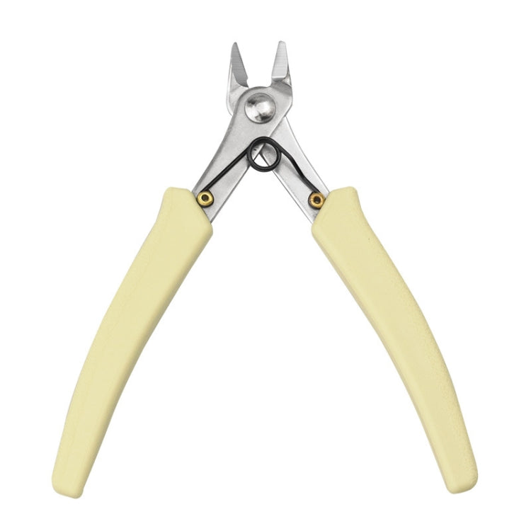 Stainless Steel Tip And Diagonal Cutting Pliers Nail Removing Drilling Cutters - White