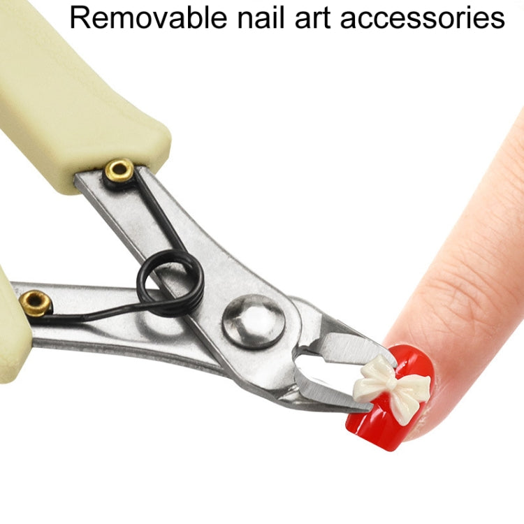 Stainless Steel Tip And Diagonal Cutting Pliers Nail Removing Drilling Cutters - White