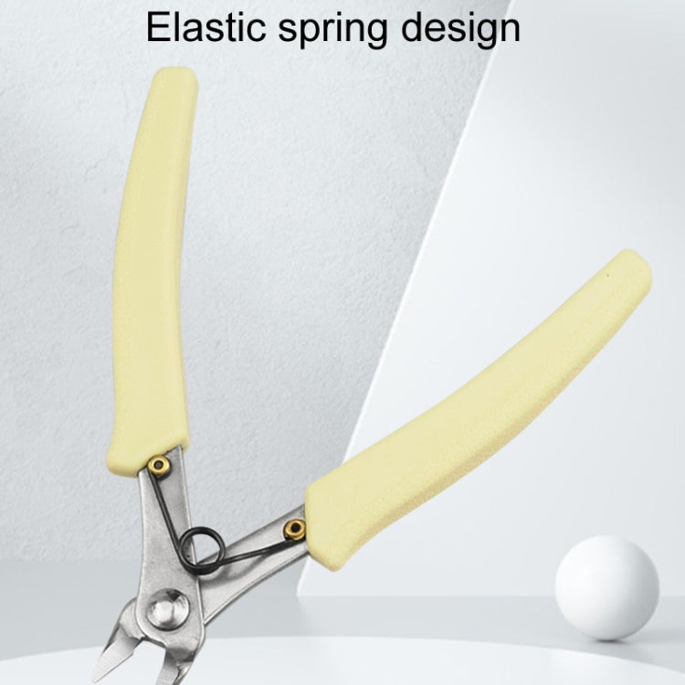 Stainless Steel Tip And Diagonal Cutting Pliers Nail Removing Drilling Cutters - White