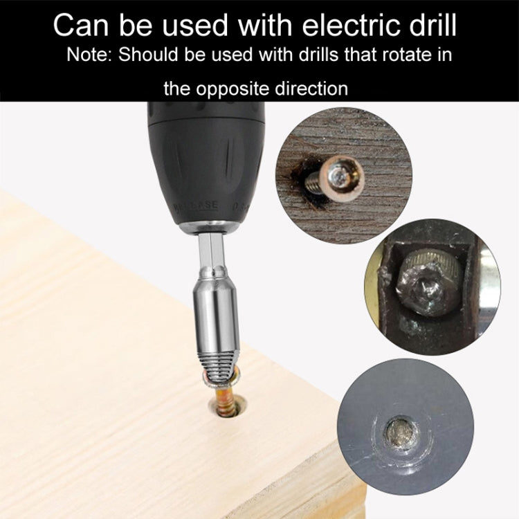 5pcs / Set Slide Thread Broken Screw Extractor Broken Screw Removal Tool With Storage Box