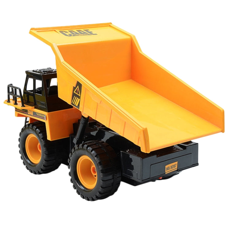 2.4G RC Dumper Truck Simulation Engineering Vehicle Model Children Electrical RC Truck Toy - Yellow