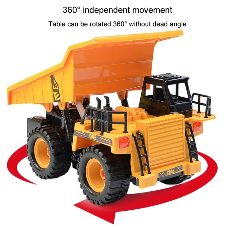2.4G RC Dumper Truck Simulation Engineering Vehicle Model Children Electrical RC Truck Toy - Yellow