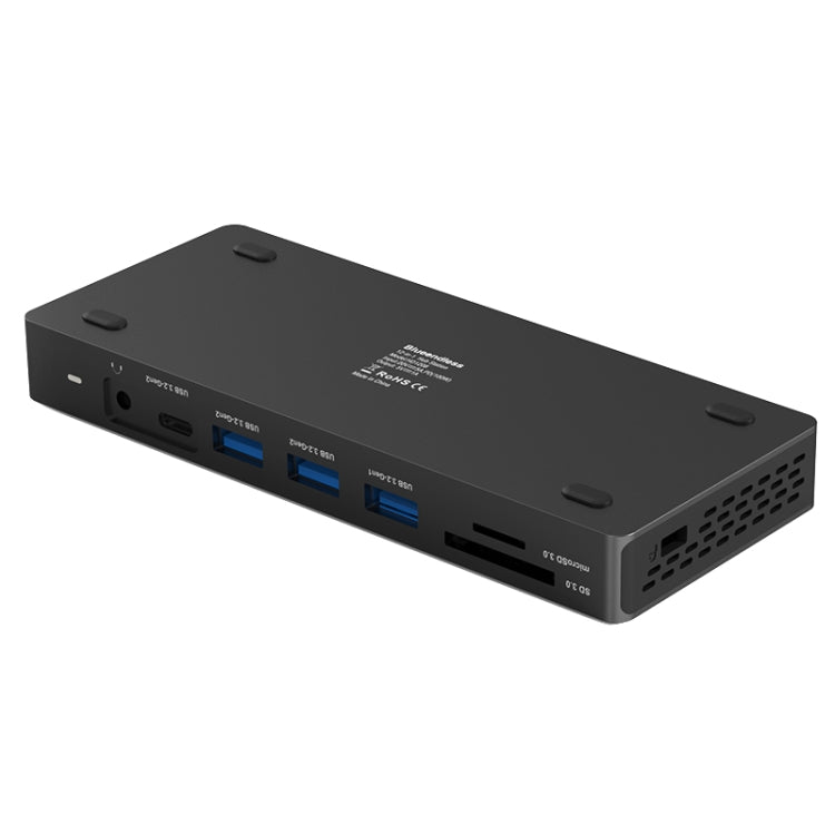 Blueendless 12-In-1 HD Multifunctional Docking Station 10Gbps Splitter With Switch