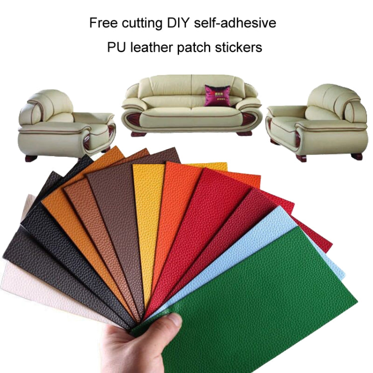 10x20cm Self-Adhesive PU Leather Patch Sticker Sofa Seat Small Hole Repair Patch