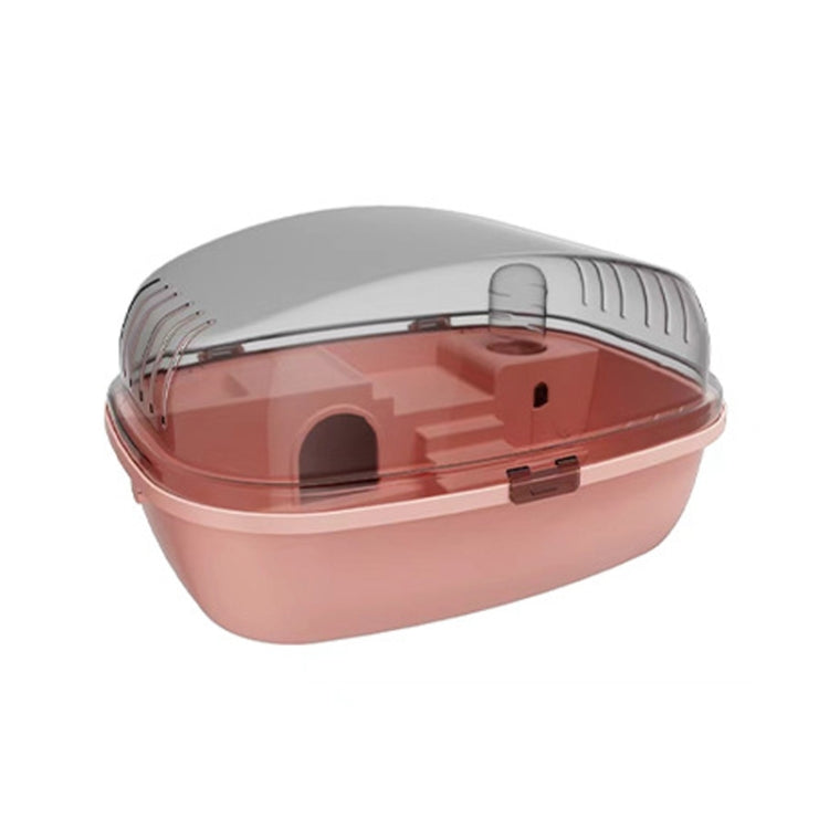 Panoramic Transparent Multi-Functional Large Space Hamster Cage, Style: Pink Upgrade Model