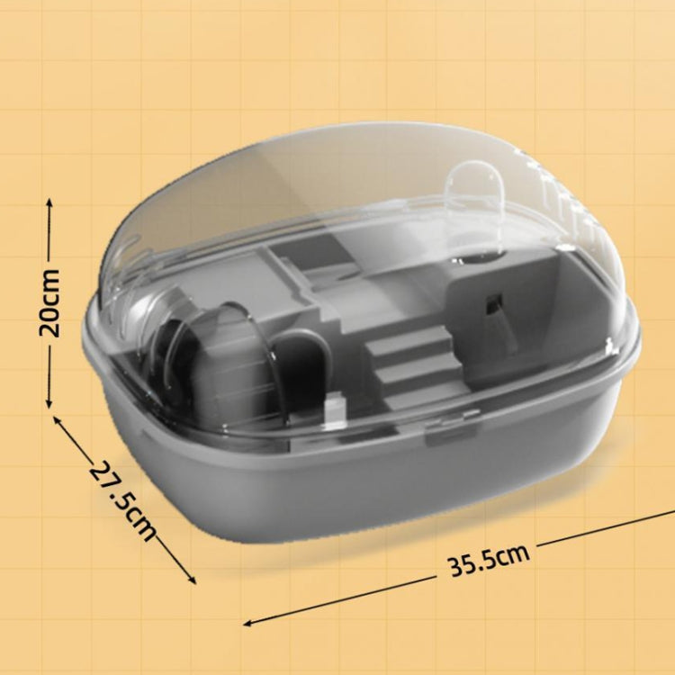 Panoramic Transparent Multi-Functional Large Space Hamster Cage, Style: Yellow Basic Model