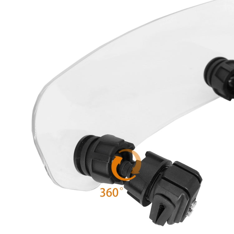 Motorcycle Modification Heightened Adjustable Windshield - Transparent