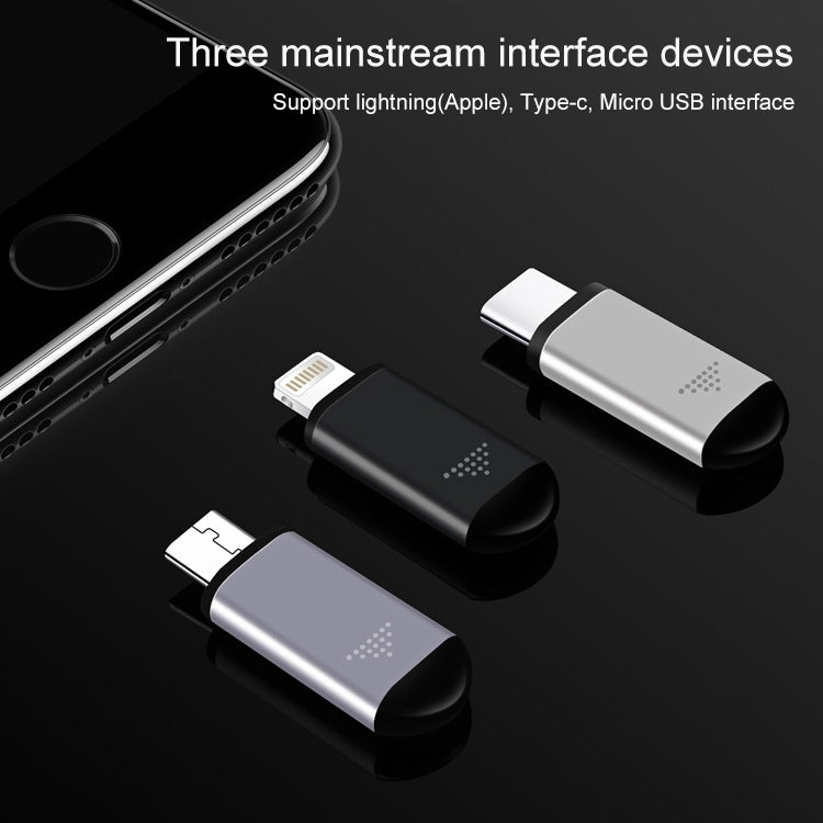 R09 For iPhone 15 Series Mobile Phone Infrared TV Air Conditioner Smart Remote Control - Black USB-C