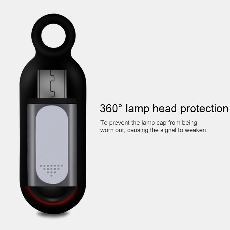 R09 For iPhone 15 Series Mobile Phone Infrared TV Air Conditioner Smart Remote Control - Black USB-C