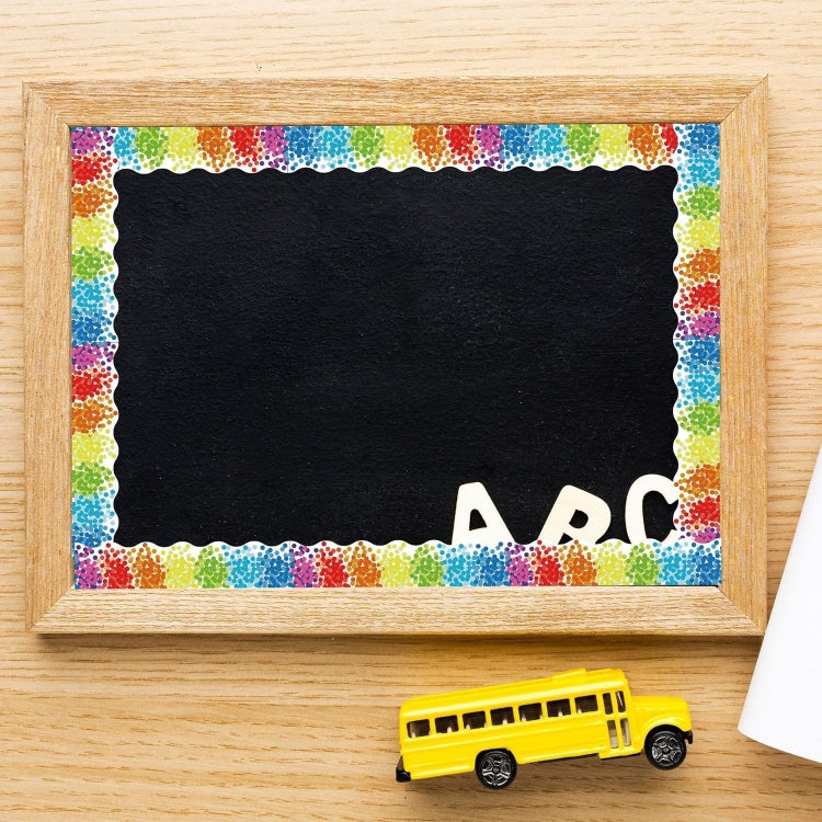 7cm x 20m Colorful Polka Dot Border Stickers Bulletin Board Borders