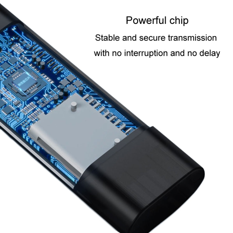 JINGHUA Type-C / USB2.0 TF+SD 2 In 1 Card Reader Multi-function Reader - Black