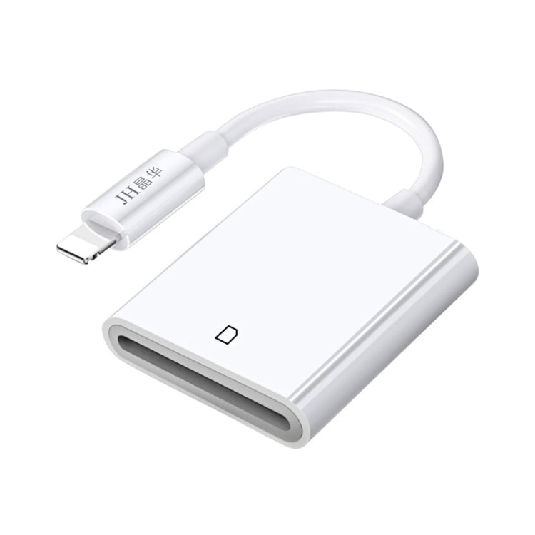 JINGHUA Mobile Phone Card Reader Converter Memory Card Reader, Model: Lighning With Cable SD