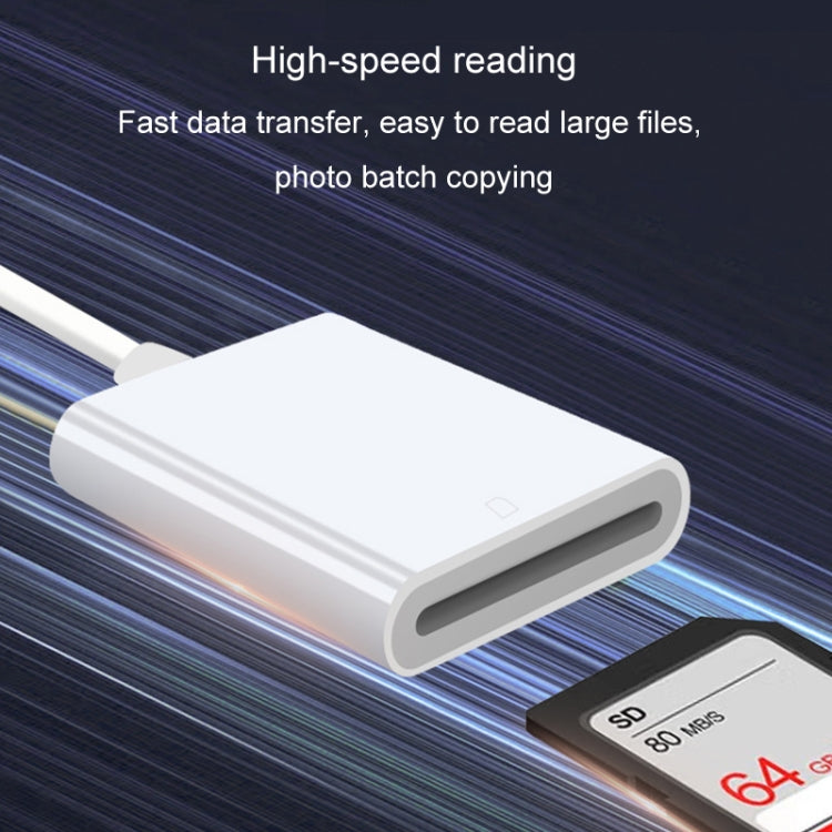 JINGHUA Mobile Phone Card Reader Converter Memory Card Reader, Model: Type-C With Cable TF+SD