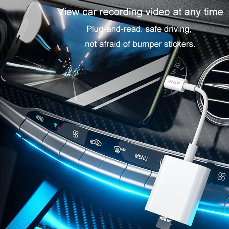 JINGHUA Mobile Phone Card Reader Converter Memory Card Reader, Model: Type-C With Cable TF+SD