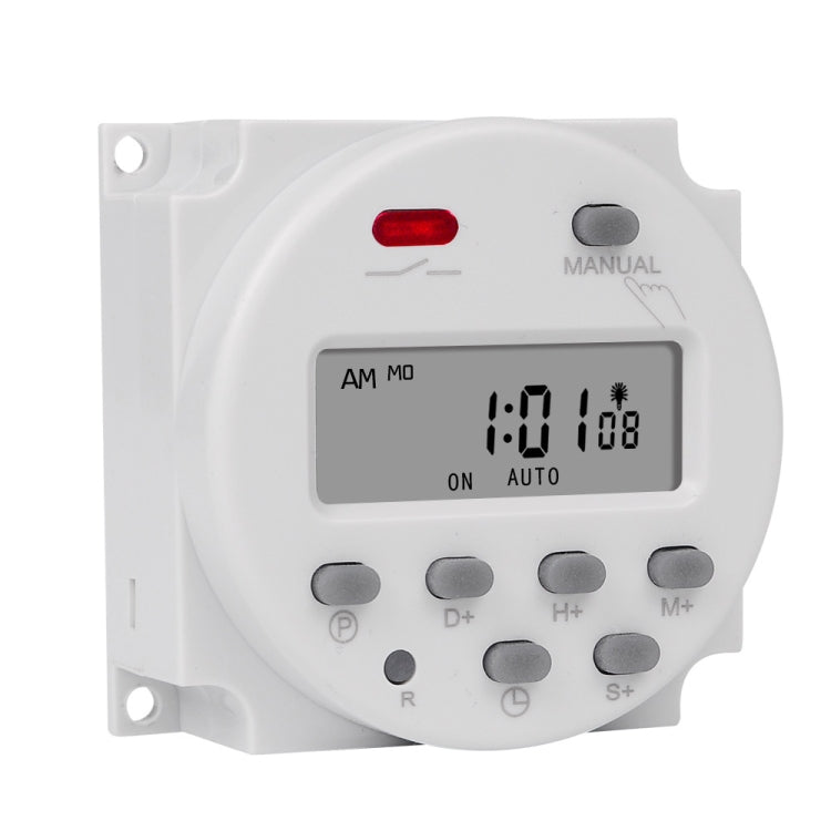 SINOTIMER CN101S-4 12V 1 Second Interval Digital LCD Timer Switch 7 Days Weekly Programmable Time Relay