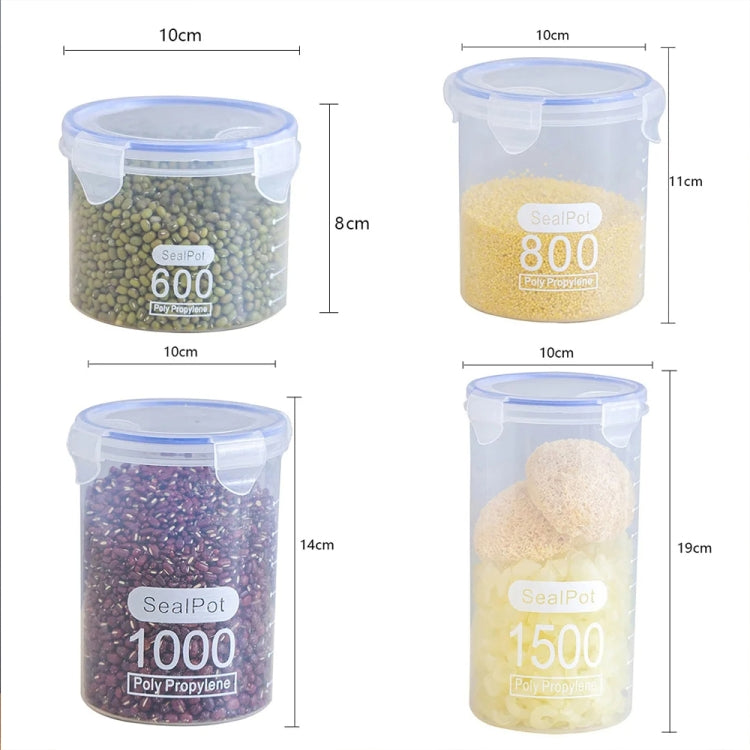 600ml Kitchen Refrigerator Fresh-keeping Storage Box Food-grade Food Sealed Jar