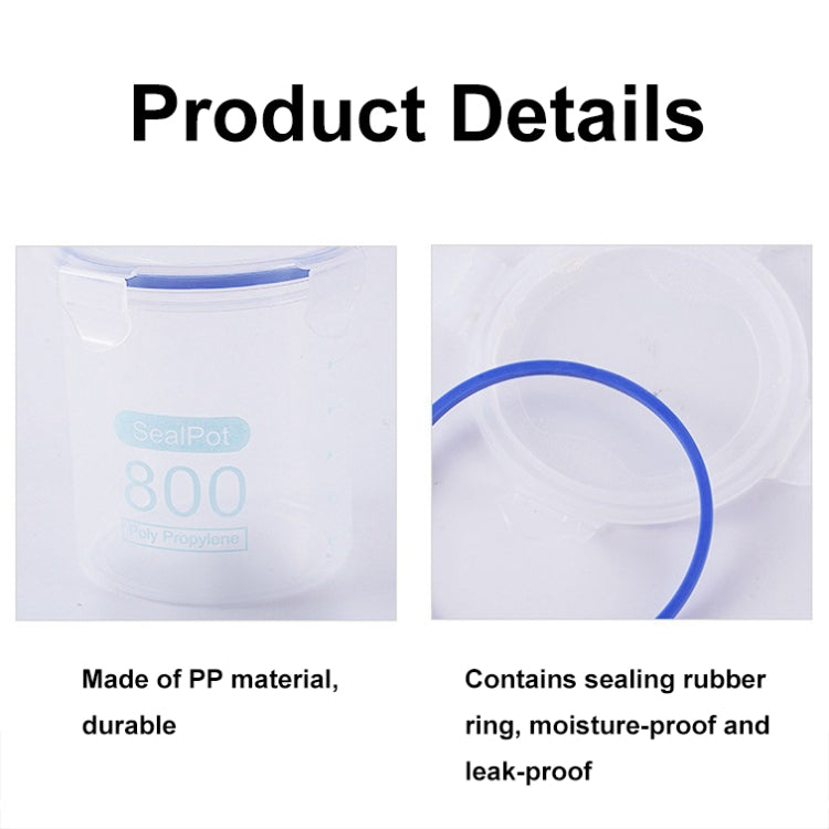 1500ml Kitchen Refrigerator Fresh-keeping Storage Box Food-grade Food Sealed Jar
