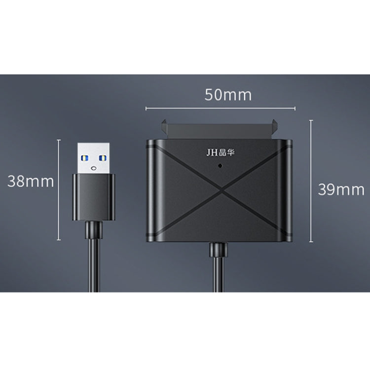 JINGHUA USB3.0 To SATA HDD Adapter Cable For 2.5/3.5 Inch External HDD SSD Hard Drive - 30cm