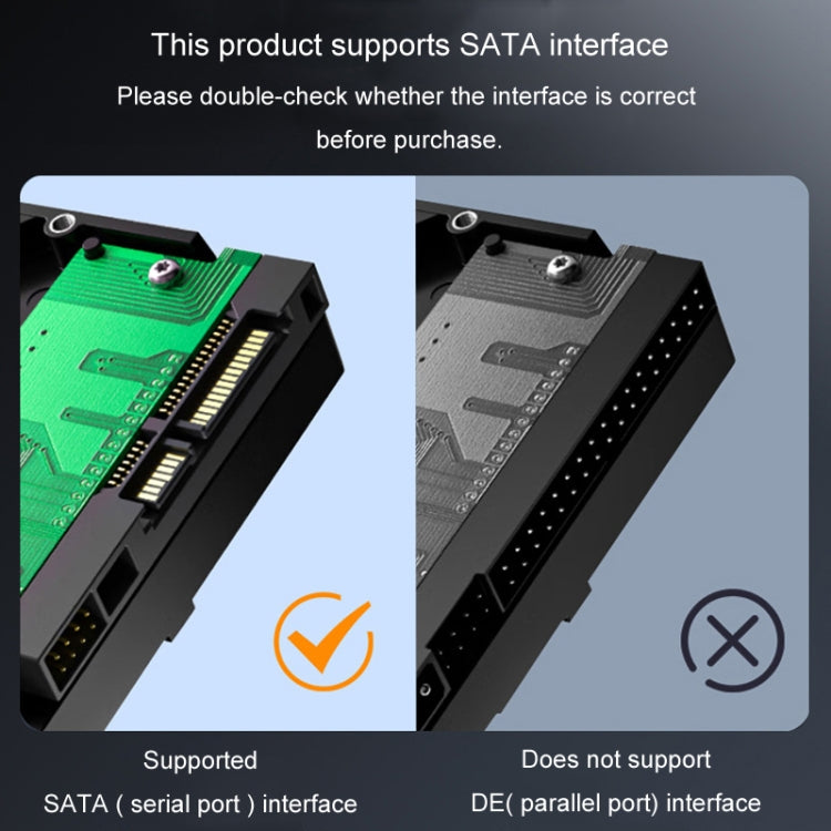 JINGHUA USB3.0 To SATA HDD Adapter Cable For 2.5/3.5 Inch External HDD SSD Hard Drive - 30cm
