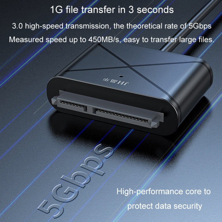 JINGHUA USB3.0 To SATA HDD Adapter Cable For 2.5/3.5 Inch External HDD SSD Hard Drive - 30cm