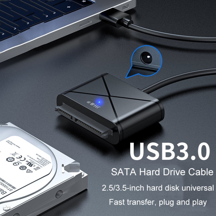 JINGHUA USB3.0 To SATA HDD Adapter Cable For 2.5/3.5 Inch External HDD SSD Hard Drive - 30cm