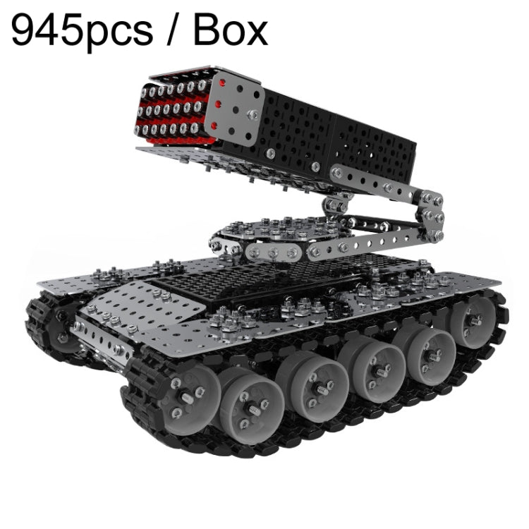 945pcs / Box Stereoscopic Metal Assembly Tank Model Ornament Hand- Assembling Building Blocks Toys