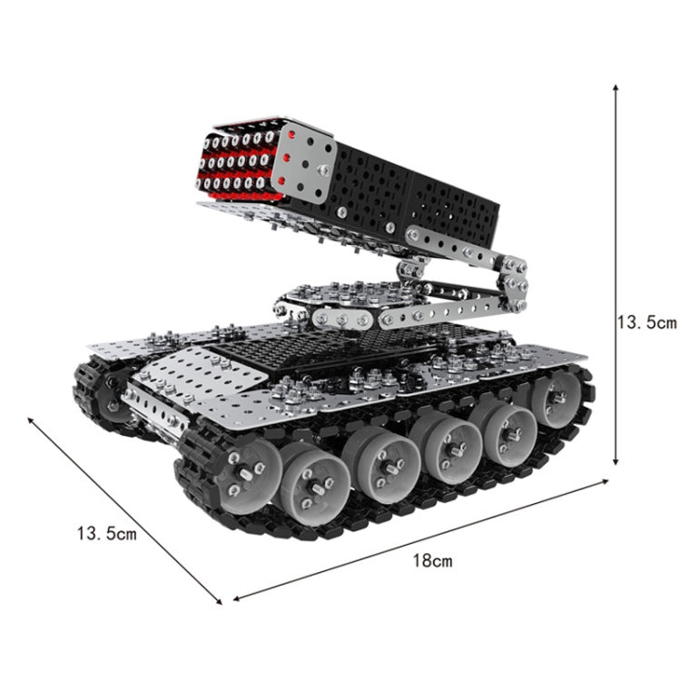 945pcs / Box Stereoscopic Metal Assembly Tank Model Ornament Hand- Assembling Building Blocks Toys