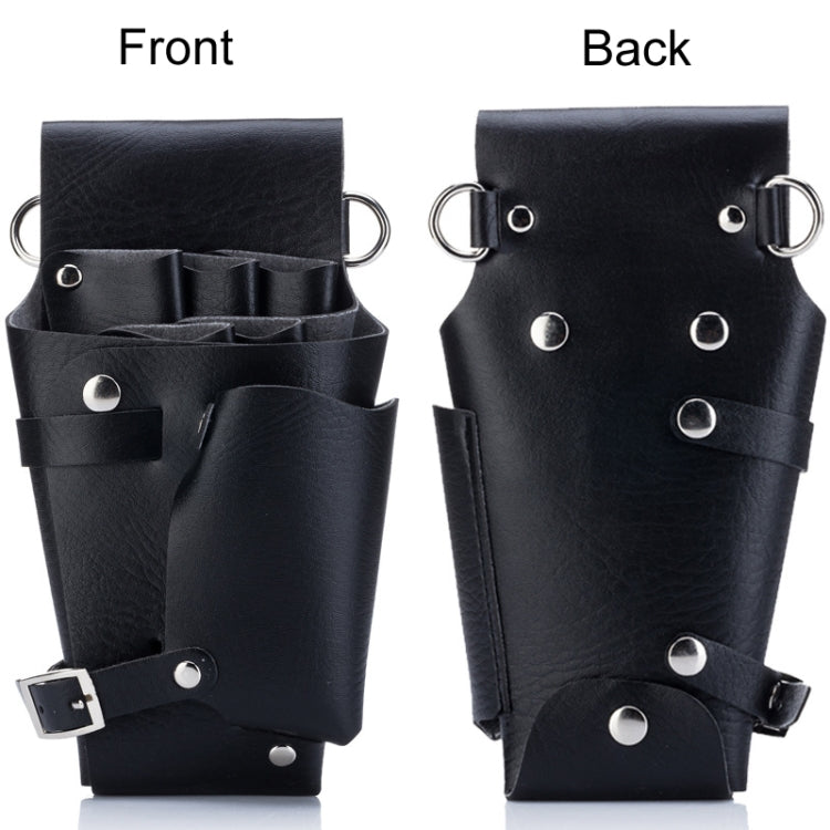 Hairdresser Hairdressing Tool Belt Bag Salon Hair Cutting Scissors Organizer - Black