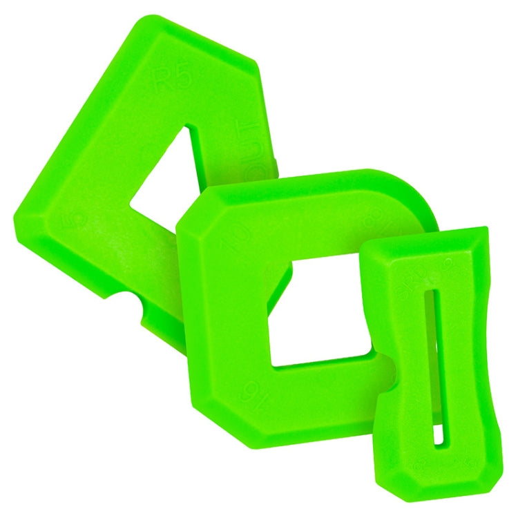 2sets Multifunctional Glue Scraper Silicone Seam Scraper - Green