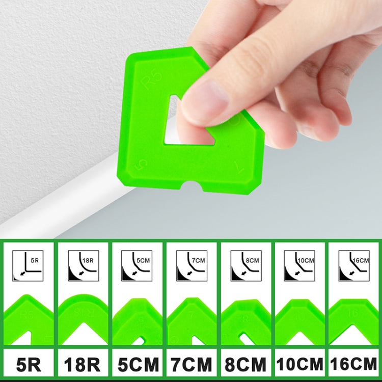 2sets Multifunctional Glue Scraper Silicone Seam Scraper - Green
