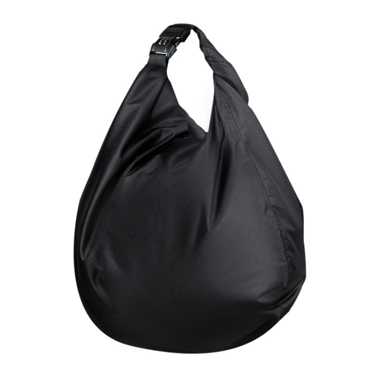 30L Outdoor Riding Motorcycle Helmet Bag Large Capacity Waterproof Combination Lock Storage Pack - Black