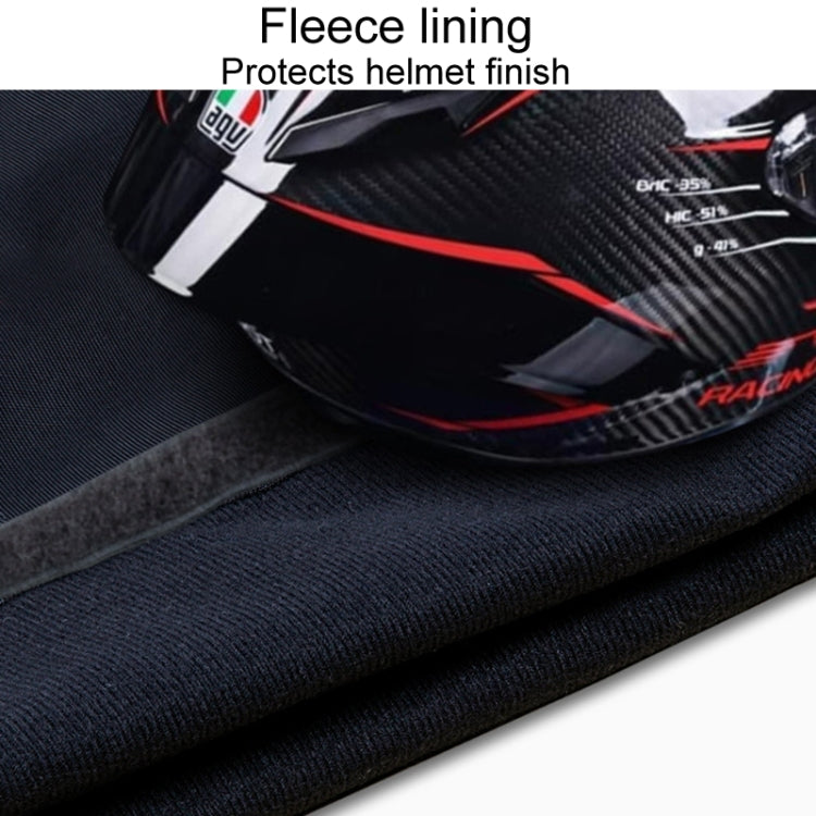 30L Outdoor Riding Motorcycle Helmet Bag Large Capacity Waterproof Combination Lock Storage Pack - Black
