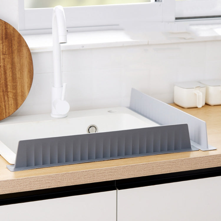 Silicone Kitchen Sink Splash Guard Countertop Water Blocking Splashback