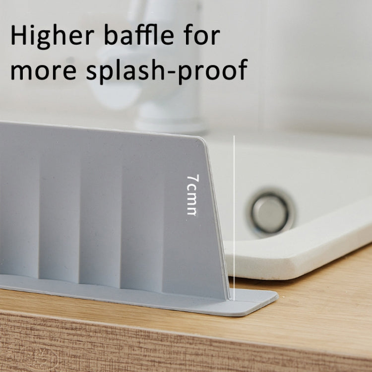 Silicone Kitchen Sink Splash Guard Countertop Water Blocking Splashback