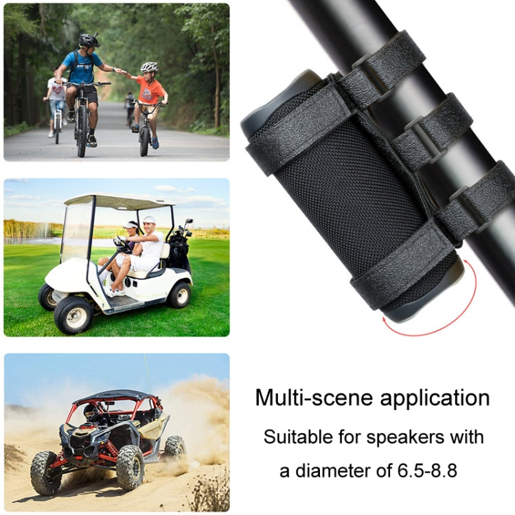 Bicycle Water Bottle Strap Cycling Outdoor Bluetooth Speaker Band - Black