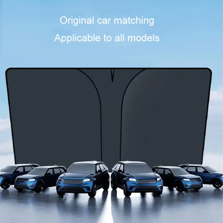 145x90cm Car Front Windshield Sunshade Colorful Laser Heat Insulation Sunscreen Sunshade Umbrella
