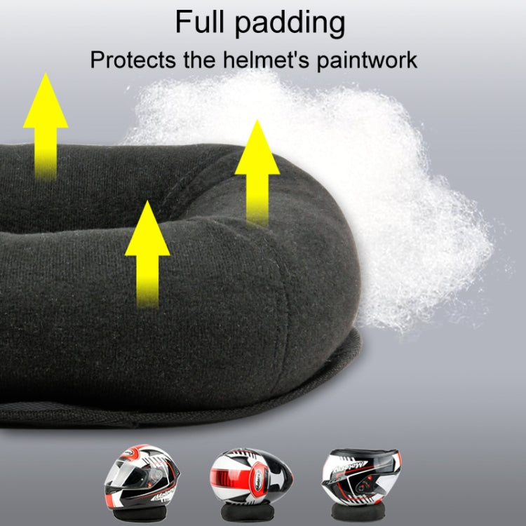 Multifunctional Household Helmet Support Pads Ventilator Motorcycle Helmet Placement Base - Black