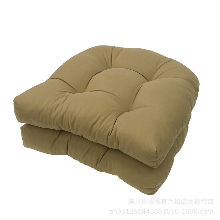 1pair 48 x 48cm Garden Patio Rattan Chair Waterproof Cushion Thick Soft Sofa Cushion