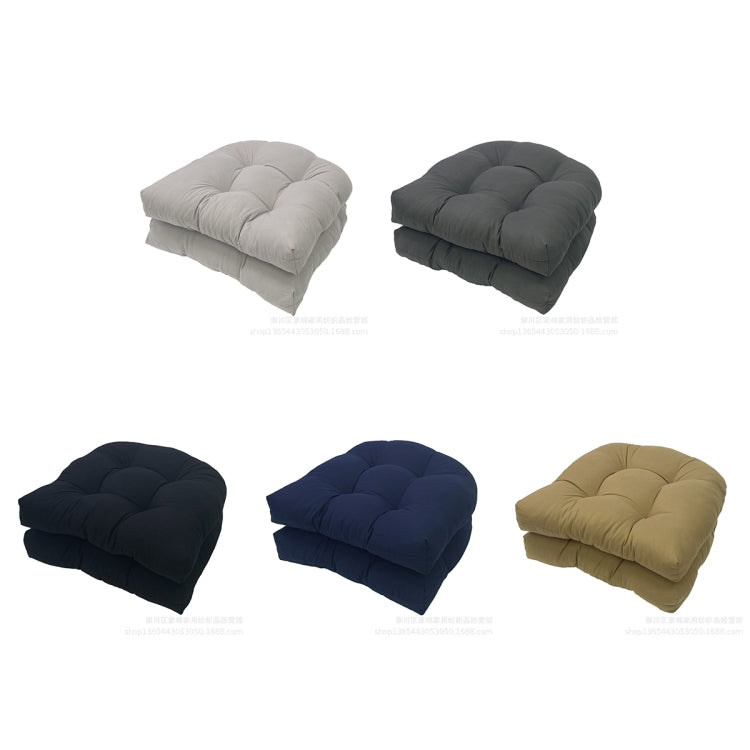 1pair 48 x 48cm Garden Patio Rattan Chair Waterproof Cushion Thick Soft Sofa Cushion