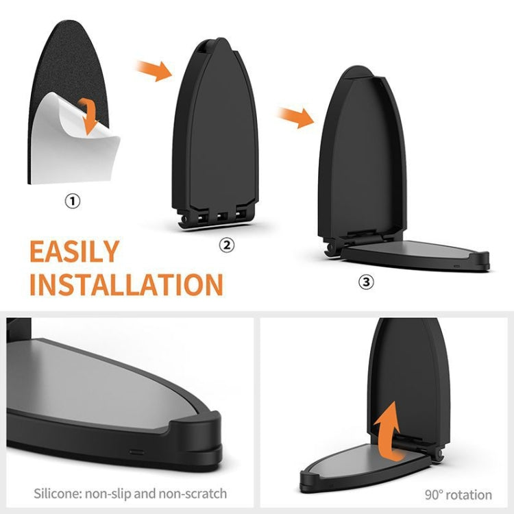 Paste Eearphone Storage Folding Opening Closing Bracket